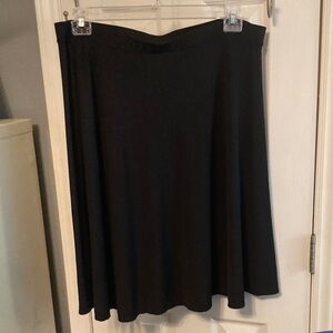 George Classic Black A-Line Skirt Size XL